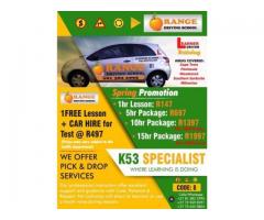 Affordable driving lessons in Cape Town
