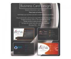 Business Card Design & Website Visual design layout