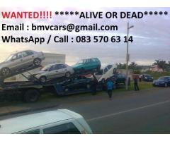 Car buyer - WANTED!! Cars and Bakkies "Dead or Alive" Anywhere in KZN, Quick and Easy Purchases