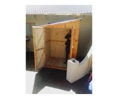 Wendy houses, log cabins and knotty pine, tool sheds, guard huts, custom-made Wendys