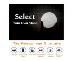 Sign In 3D Magical Two Tone Moon Lamp USB Charging Luna LED Night Light Touch Sensor Gift