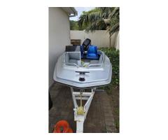 Speedboat with Mercury 40HP Outboard, Fish Finder & Trailer