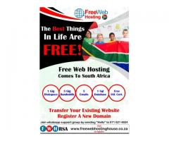 Free Website Hosting South Africa