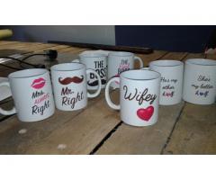 Mugs, Branding, T-shirts, Advertising, promotional items, Signage, Decals