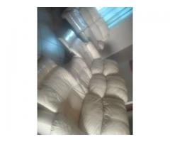 Genuine leather upper lounge suite