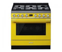 Smeg 90CM Portofino 6 Burner Gas / Electric Stove - CPF9GMYW