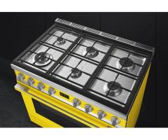 Smeg 90CM Portofino 6 Burner Gas / Electric Stove - CPF9GMYW