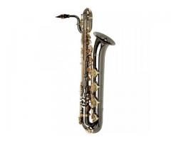 Allora Paris Series Professional Black Nickel Baritone Saxophone AABS-955 - Black Nickel Body