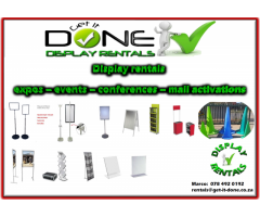 event, expo, conference display equipment hire