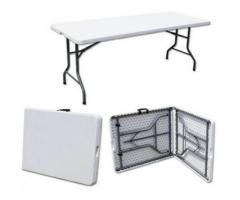 Folding trestle tables  1.8 6ft 8seater