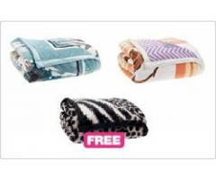 Home Choice mink blankets combo