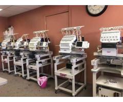 SWF Embroidery Machines (5) Single Heads 15 Needles