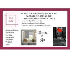 In Style Blinds Art and Mirrors