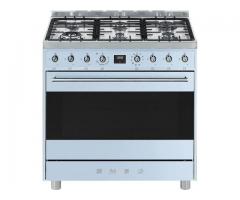 SMEG PASTEL BLUE 6 BURNER GAS HOB - C9MAAZSSA9