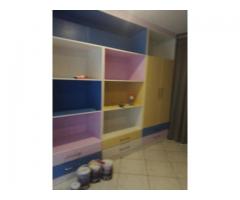 Kitchen units and solid wooden floors