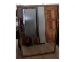 Gold framed mirror