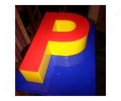 3D Perspex Letters.
