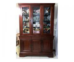 Cabinet - Glass / Solid Wood