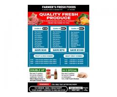 Meat, vegetables and combos