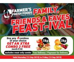 Meat, vegetables and combos