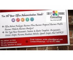 For all your office administration needs, call on us for an efficient turnaround delivery!