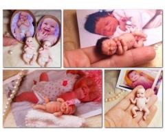Custom Ooak Handcrafted Polymer Dolls Made from photo.