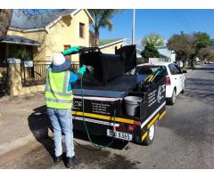 Rechargeable Wheelie Bin Cleaning Trailer