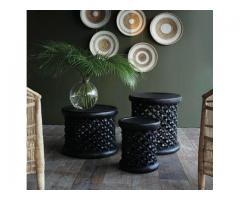 Class hand carved Bamileke stool/coffee table from Cameroon .