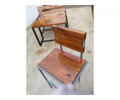Metal and Wood Bar stool