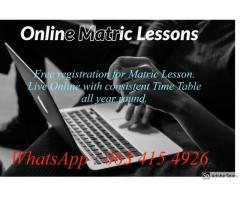 Matric Lessons Online