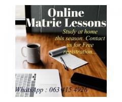 Matric Lessons Online