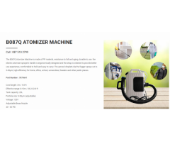 B087Q Atomizer Machine on sale | Call : 087 510 2799