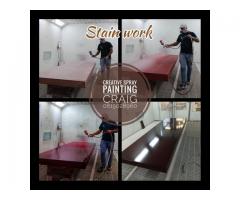 For any custom spray painting and painting on wood, steel, plastic, glass and any other appliances