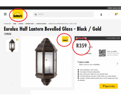 EUROLUX LANTERNS - BLACK