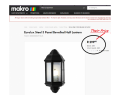 EUROLUX LANTERNS - BLACK