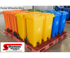 Wheelie Bins with Metal Pedals