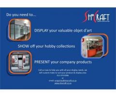 Showcases, custom / glass and aluminium | custom display units | aluminium showcases