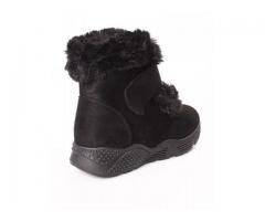 Velcro Strap Ankle Boots