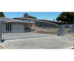 Steel fencing and gates