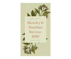 Blowdry and Brazillian Flat ironing hair