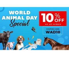 World Animal Day SALES + 10% OFF at BudgetPetSupplies
