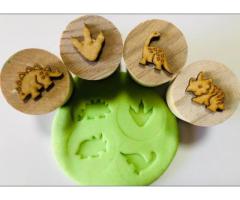 Wooden Play Dough Stamps
