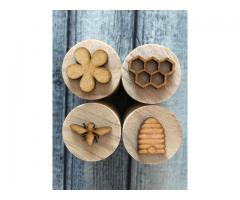 Wooden Play Dough Stamps