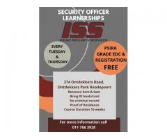 Security Officer Learnerships