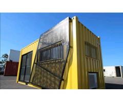 Office converted shipping containers