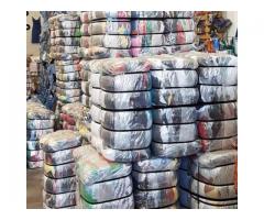 Winter clothing bales for sale.