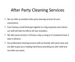 After Party Clean Up Services
