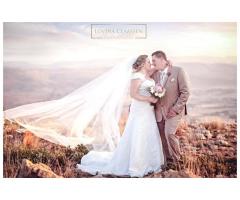 Wedding dress + veil