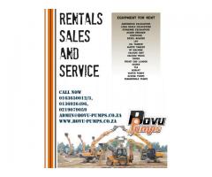 Plant rental | Dam Cleaning Equipment for hire