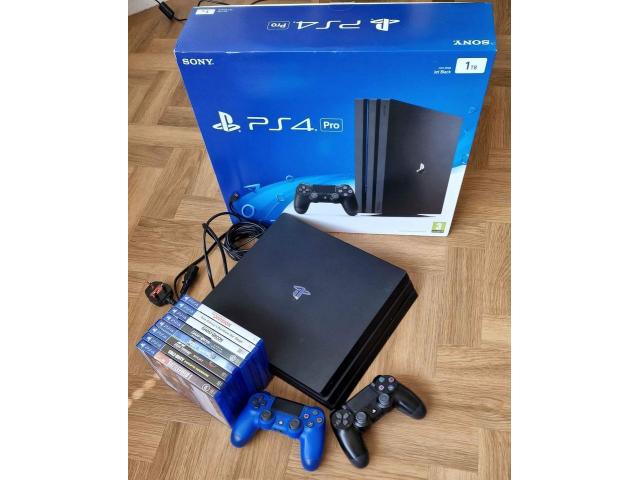 ps4 pro for sale including games - 1/2